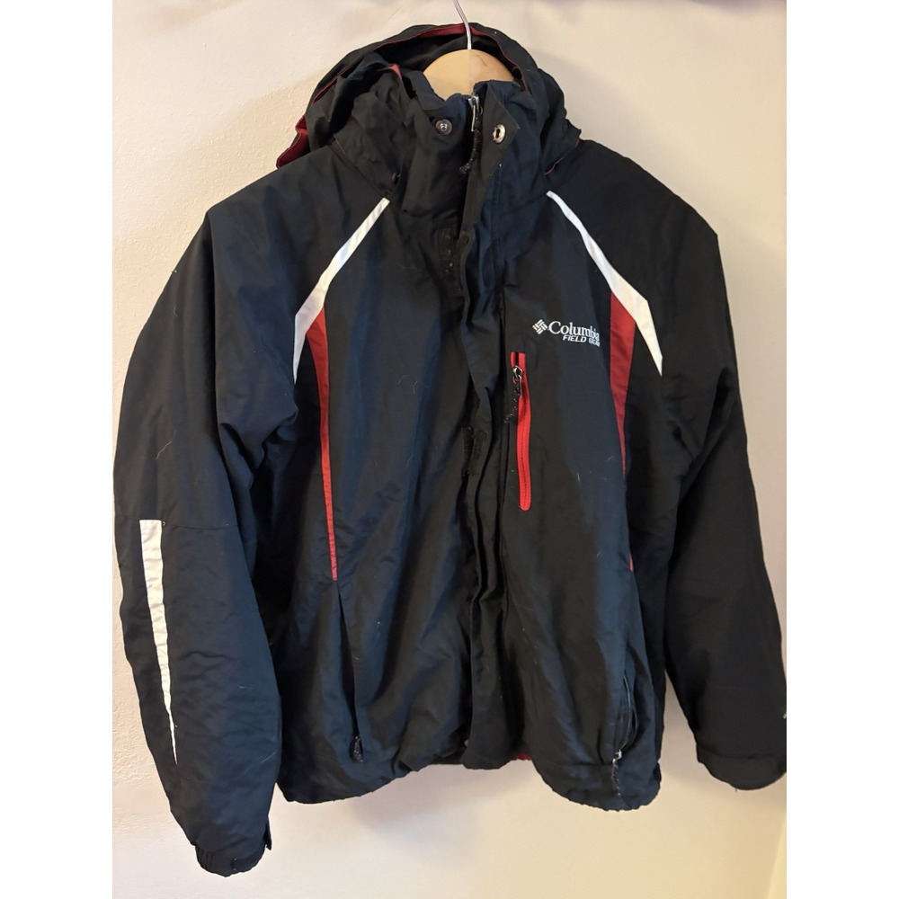 Columbia Field Gear Interchange Jacket Mens M Black Insulated Winter Coat Liner